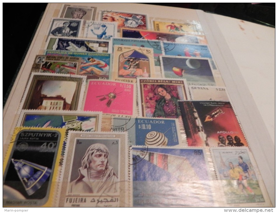 ALBUM DE TIMBRES OBLITERES/MELANGES DIVERS PAYS. - Verzamelingen (in Albums)