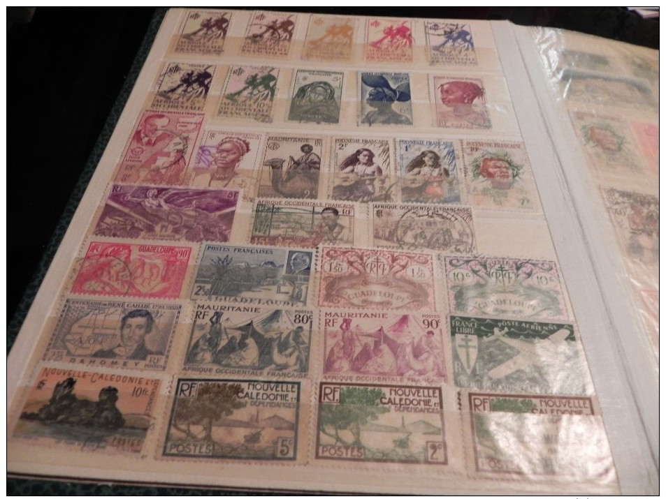 ALBUM DE TIMBRES OBLITERES/MELANGES DIVERS PAYS. - Verzamelingen (in Albums)