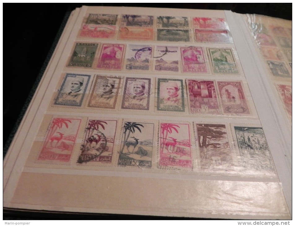 ALBUM DE TIMBRES OBLITERES/MELANGES DIVERS PAYS.