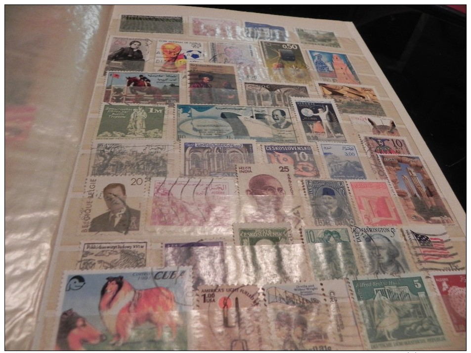 ALBUM DE TIMBRES OBLITERES/MELANGES DIVERS PAYS.