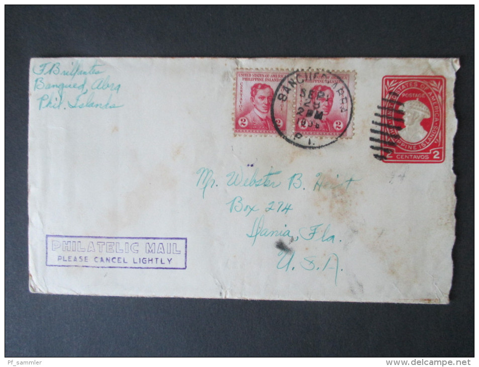 Philippinen Amerikanische Besetzung 7 Belege / FDC 1936/1937. Manila-Madrid. Korrespondenz Philatelisten Club - Philippinen