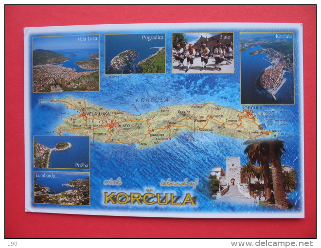 KORCULA,MAP - Croatia