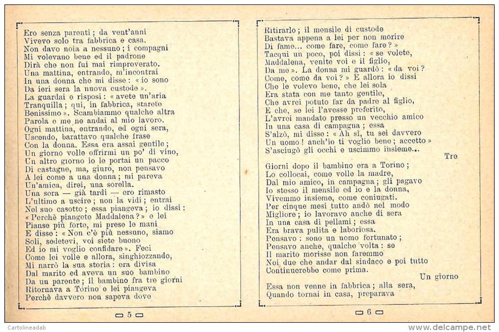 [DC4003] CARTOLINA TRIPLA I LIBRI CARTOLINA N°1 ARTURO FOA' BIONDA DAGLI OCCHI GRIGI CORTE D'ASSISE - NV - Scrittori