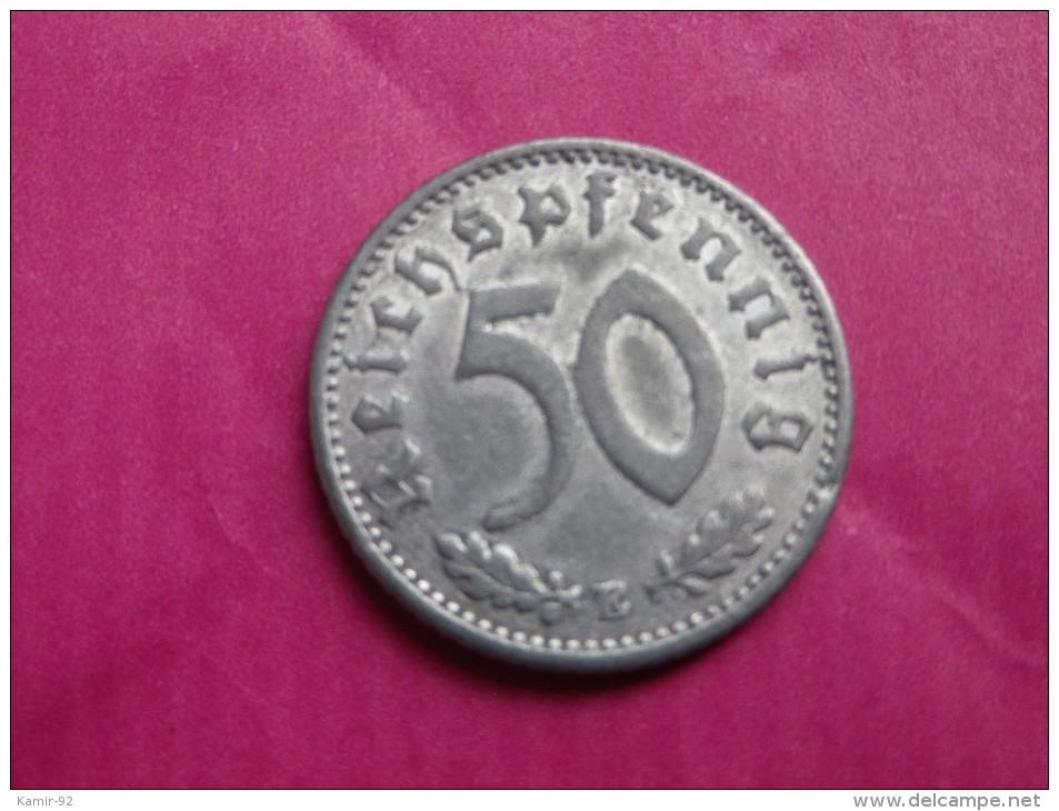 ALLEMAGNE III°REICH    50 PFENNIG  1935 E    MULDENHUTTEN KM87  TTB - 50 Reichspfennig