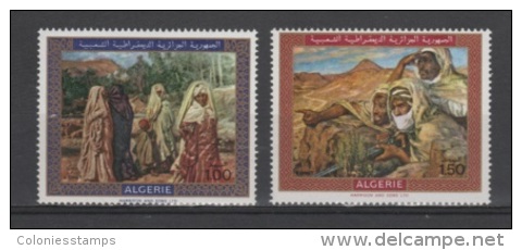 (S0053) ALGERIA, 1969 (Paintings By Etienne Dinet). Complete Set. Mi ## 537-538. MNH** - Algerije (1962-...)