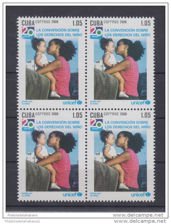 2009.31 CUBA 2009 MNH. UNICEF. BLOQUE DE 4. WOMAN & CHILDREN - Ongebruikt