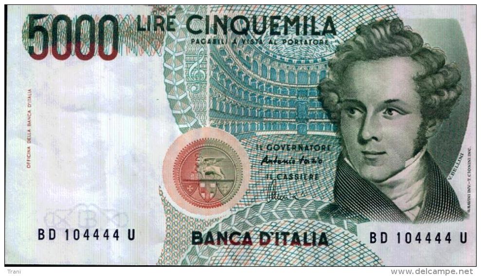 BANCONOTA DA LIRE 5000 - FAZIO - 5000 Lire