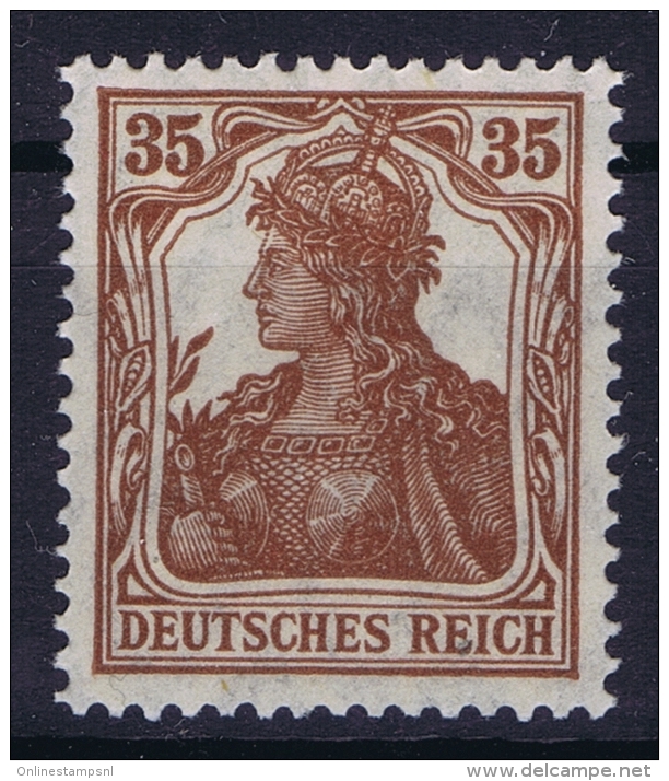Dt Reich Mi Nr  103b  MNH/**/postfrisch Rotlichbraun - Nuovi