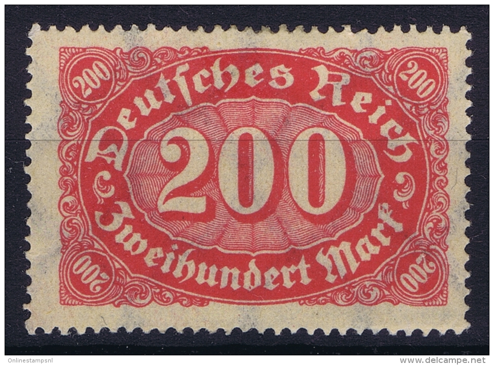 Dt Reich Mi Nr  248 MH/*, Mit Falz, Avec  Charnière Printed On Back - Ungebraucht