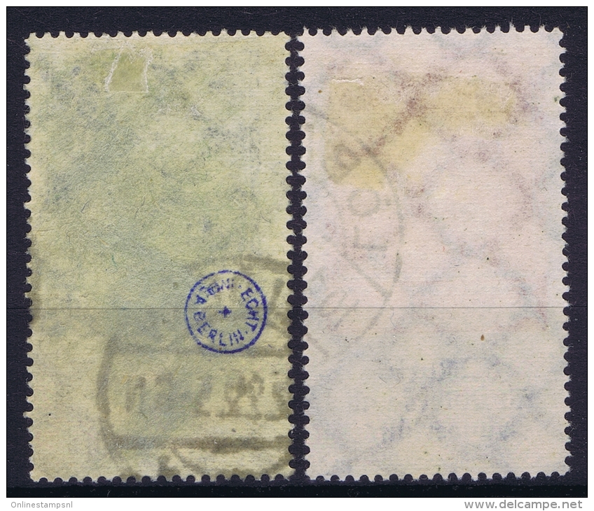 Dt Reich Mi Nr 233 - 234  Gestempelt/used Obl.    2333=Infla Signed/ Signé/signiert/ Approvato Paper On Back - Usati