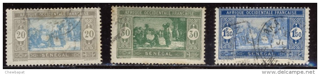 Sénégal - Oblitéré - Charnière Y&T 1927  N° 102 - 103 - 108 Marché Indigène 20c 30c 1f50 - Oblitérés