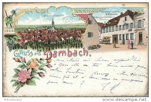 67 DAMBACH LA VILLE / Gruss Aus Dambach / CARTE COULEUR - Dambach-la-ville