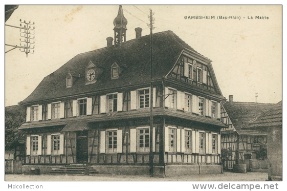 67 GAMBSHEIM / La Mairie / - Gambsheim