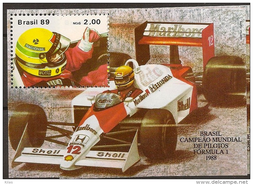 BRAZIL 1989,  Formula 1 - Blocs-feuillets