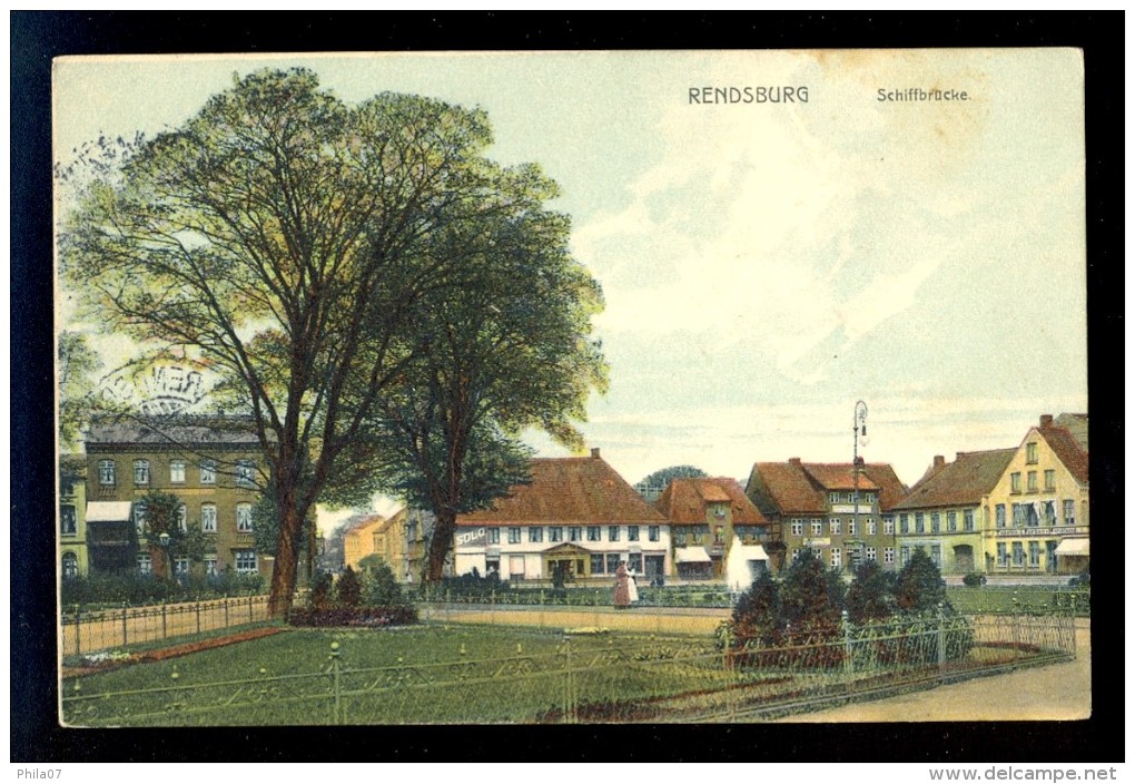 Rendsburg Schiffbrucke / Postcard Circulated - Rendsburg