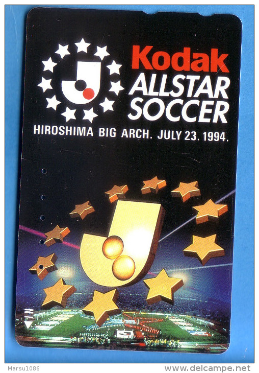 Japan Japon Telefonkarte Phonecard Télécarte  -  Kodak Fußball Soccer - Sport