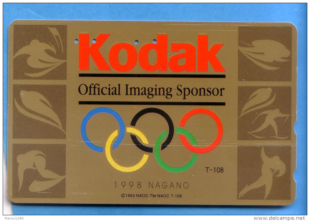 Japan Japon Telefonkarte Phonecard Télécarte  -  Kodak Olympic 1998 Nagano - Jeux Olympiques