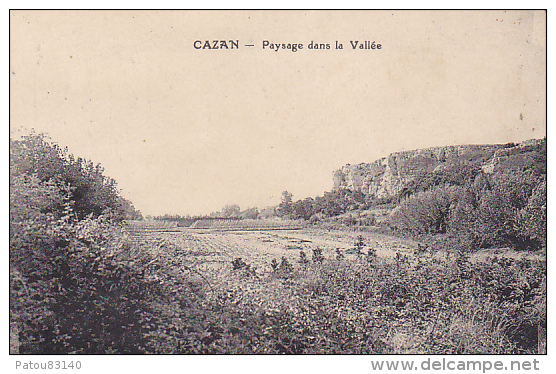 13. CAZAN.   PAYSAGE DANS LA VALLEE - Autres & Non Classés