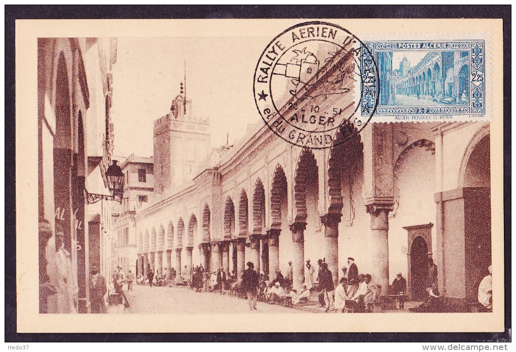 Algérie N°141 - Carte Maximum - Maximumkaarten