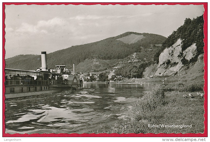 3 Foto AK ´Rühle (Weser)' = BODENWERDER ~ 1960