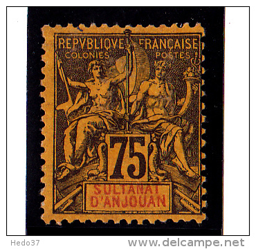 Anjouan N°12 - Neuf * - TB - Unused Stamps