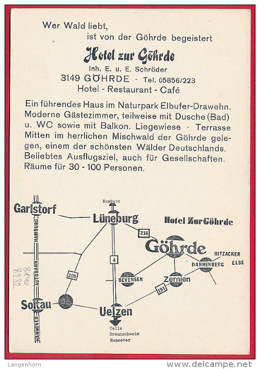 3 AK ´Hotel Zur Göhrde' (LK Lüchow-Dannenberg) ~ 1970 - Hitzacker