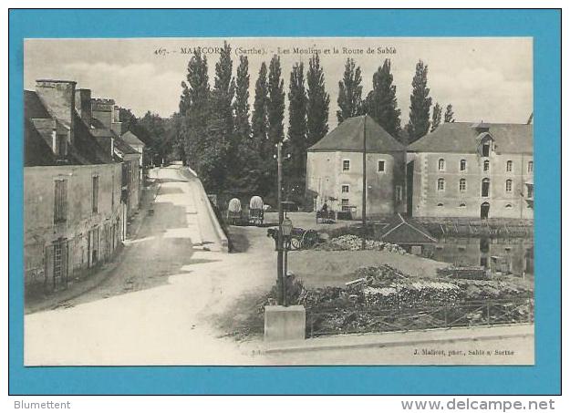 CPA 467 -  Les Moulins Et Le Route De Sablé MALICORNE 72 - Malicorne Sur Sarthe