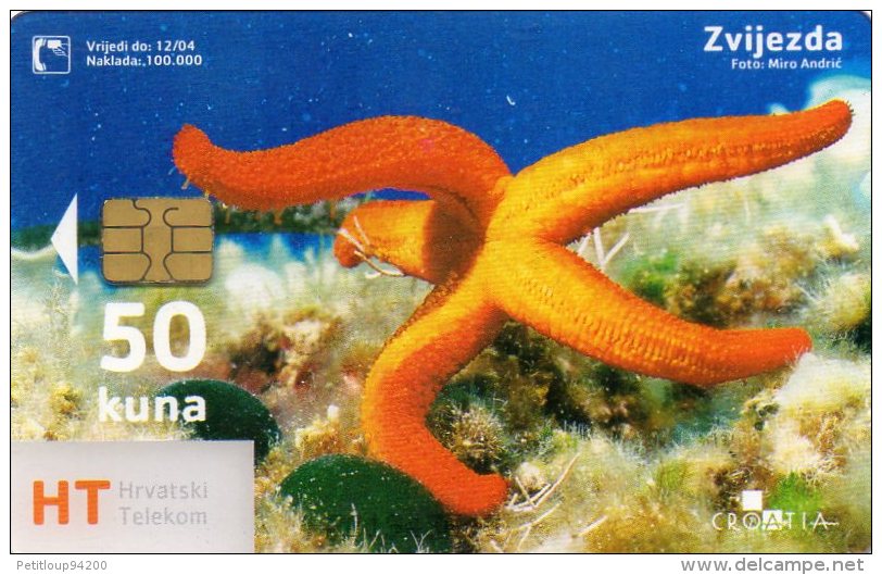 TELECARTE CROATIE 50 Kuna  Poulpe Octopus - Croatie