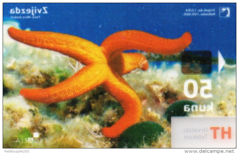 TELECARTE CROATIE 50 Kuna  Poulpe Octopus - Croatie