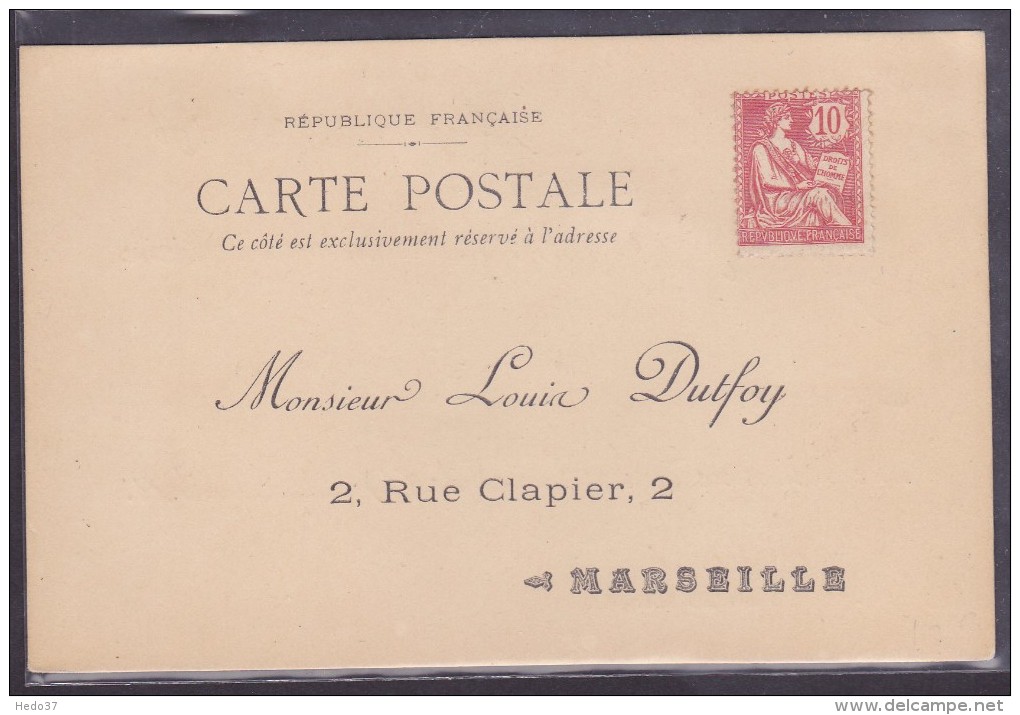 France Type Mouchon - Lettre - 1900-02 Mouchon