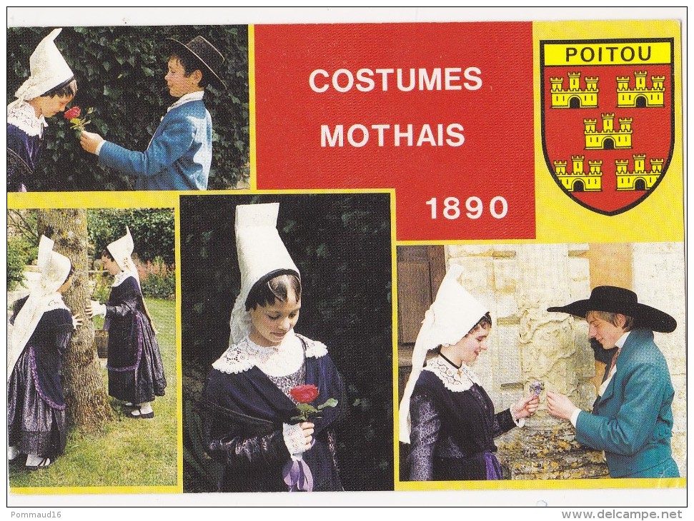 CPM Costumes Mothais 1890 - Les P'Tits Chagnes De Souvigné Ballet Populaire Enfantin Du Poitou - Costumi