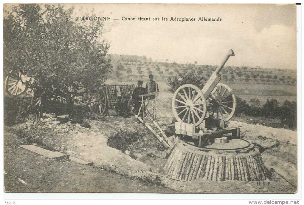 Canon 75 Anti Aérien . - Weltkrieg 1914-18