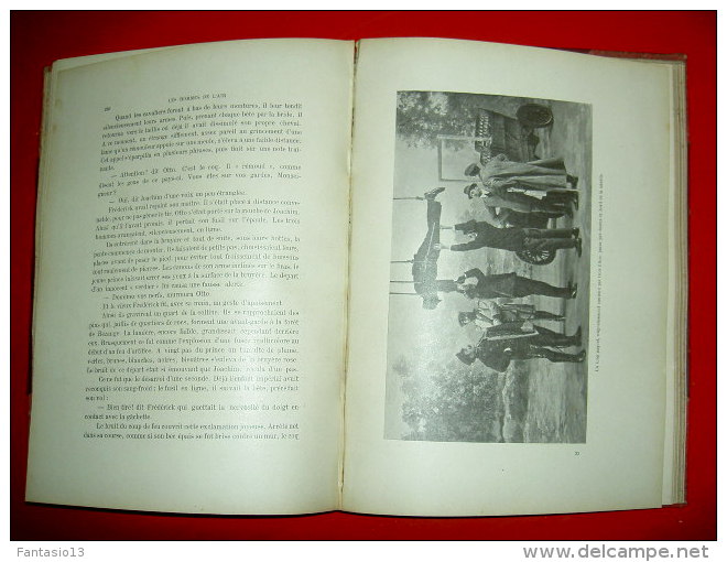 Les hommes de l´ air (Roman de sport et d´aventures)  Hugues Le Roux 1910  illustré