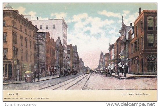 Illinois Peoria South Adams Street 1908 - Peoria