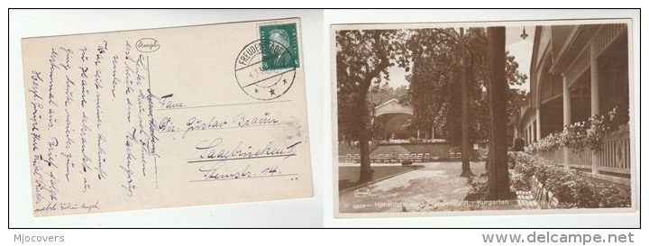 1930 GERMANY Stamps COVER  (postcard FREUDENSTADT ) - Covers & Documents