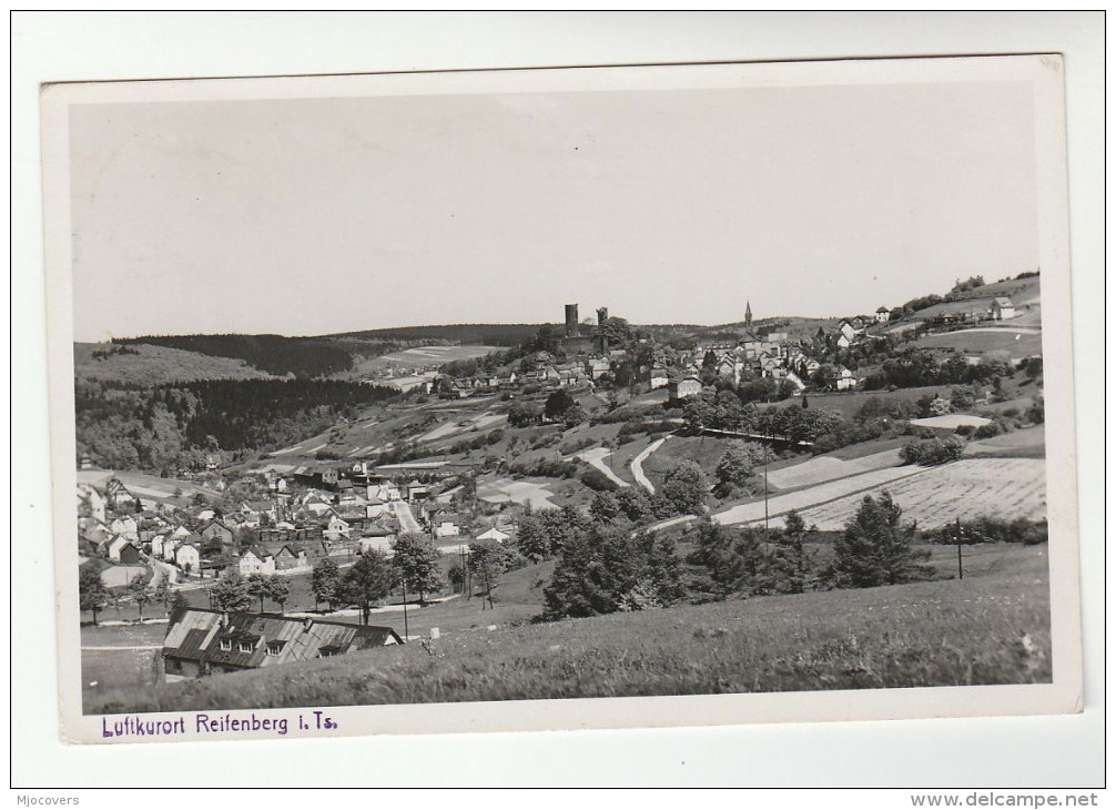 1939 PHOTO Postcard PANORAMIC View Of REIFENBERG GERMANY Stamps COVER - Covers & Documents