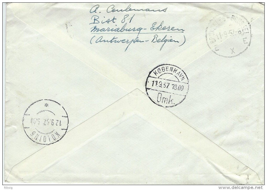Belgium. Expres Cover  Sent To Kolding  Denmark.  H-583 - Other & Unclassified