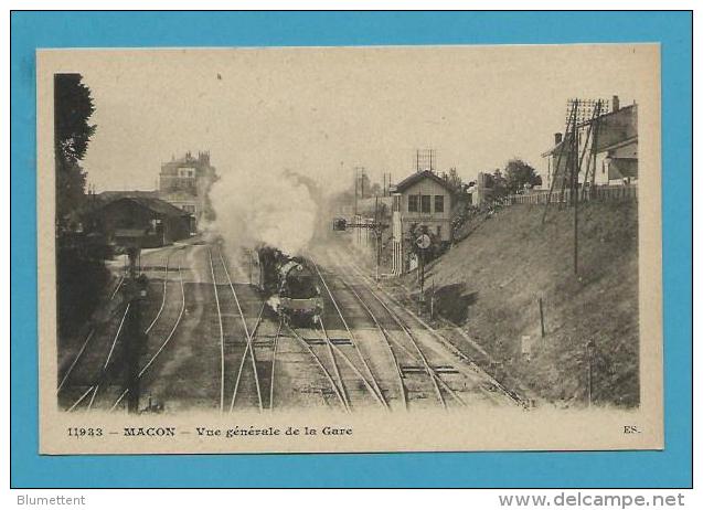 CPA 11933 - Chemin De Fer Train Vue Générale De La Gare MACON 71 - Macon