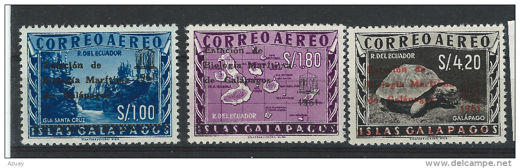 EC - 1961 - 1078-1080 - GALAPAGOS - ECUADOR - EQUATEUR - MNH -** -POSTFRISCH - Equateur
