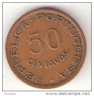 Angola  50 Centavos 1953  Km 75  Xf+ - Angola