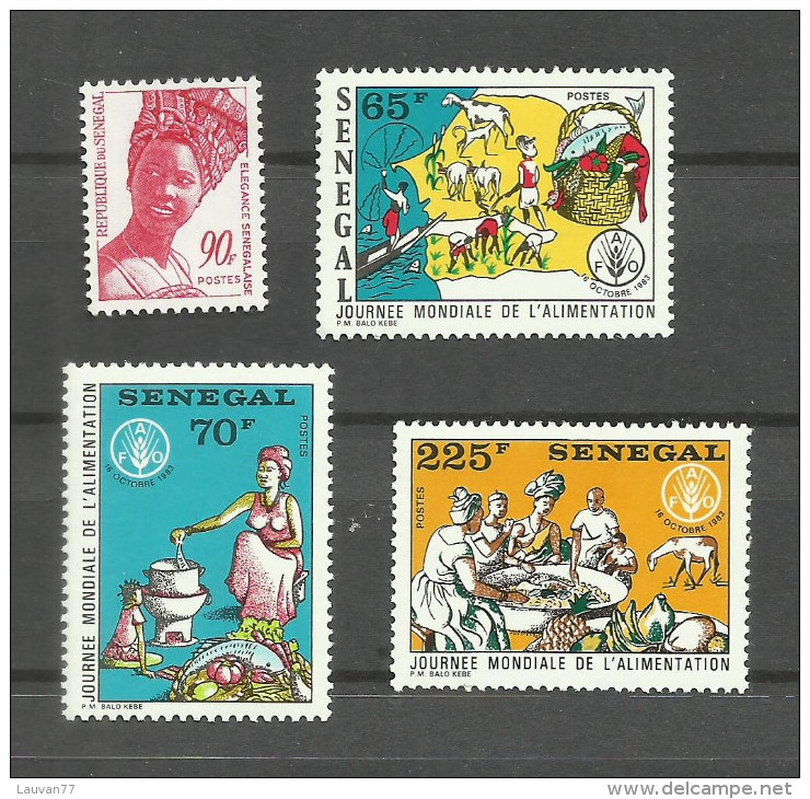 Sénégal N°614 à 617 Neufs** Cote 5 Euros - Senegal (1960-...)