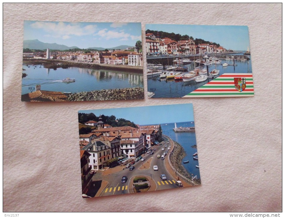 LOT DE 3 CARTES ...CIBOURE...PORT..QUAI RAVEL - Ciboure