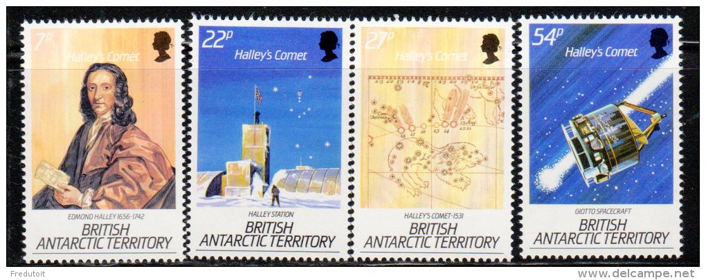 TERRITOIRE ANTARCTIQUE BRITANNIQUE - N° 152/155 ** (1986) La Comète De Halley - Neufs
