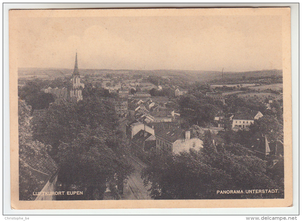 Eupen, Luftkurort, Panorama Unterstadt (pk25034) - Eupen