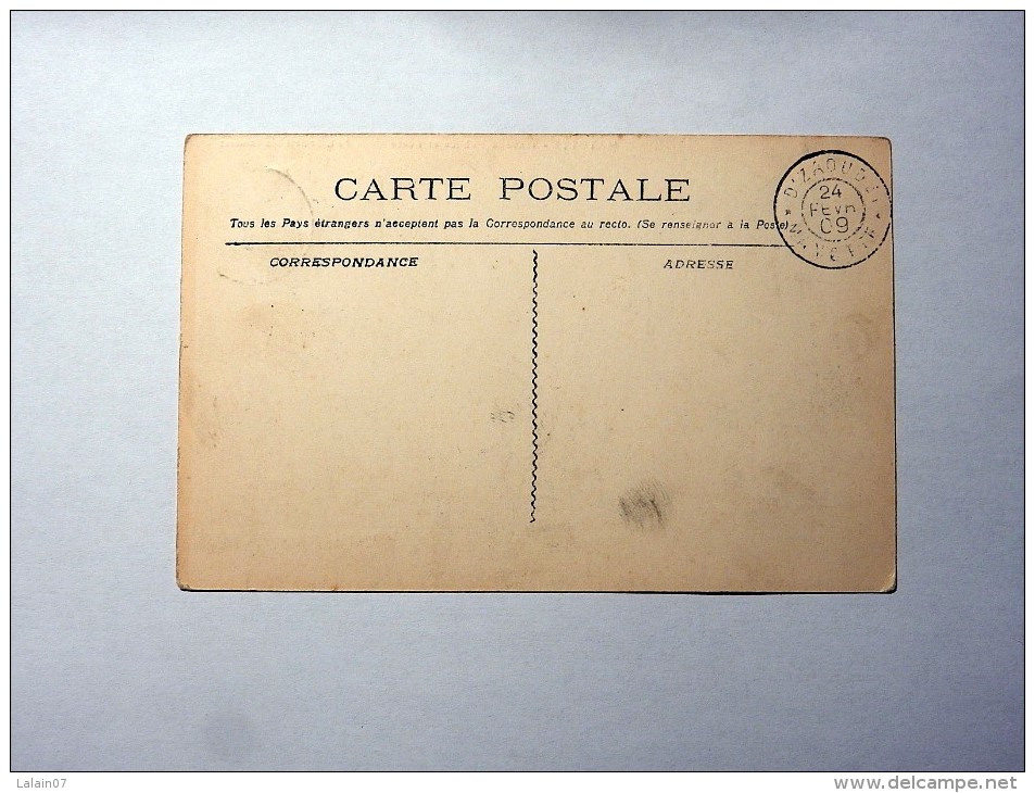 Carte Postale Ancienne : MAYOTTE : Travaux Publics Et Poste, Timbre De Mayotte 1909 - Mayotte