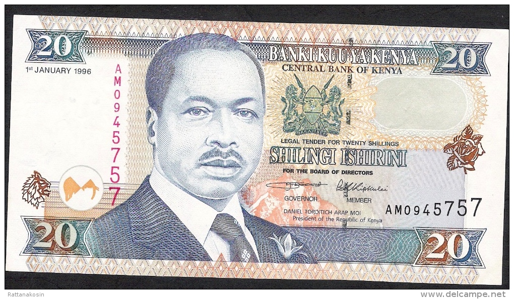 KENYA  P35a2 20 SHILLINGS   1996     VF-XF  NO P.h. ! - Kenya