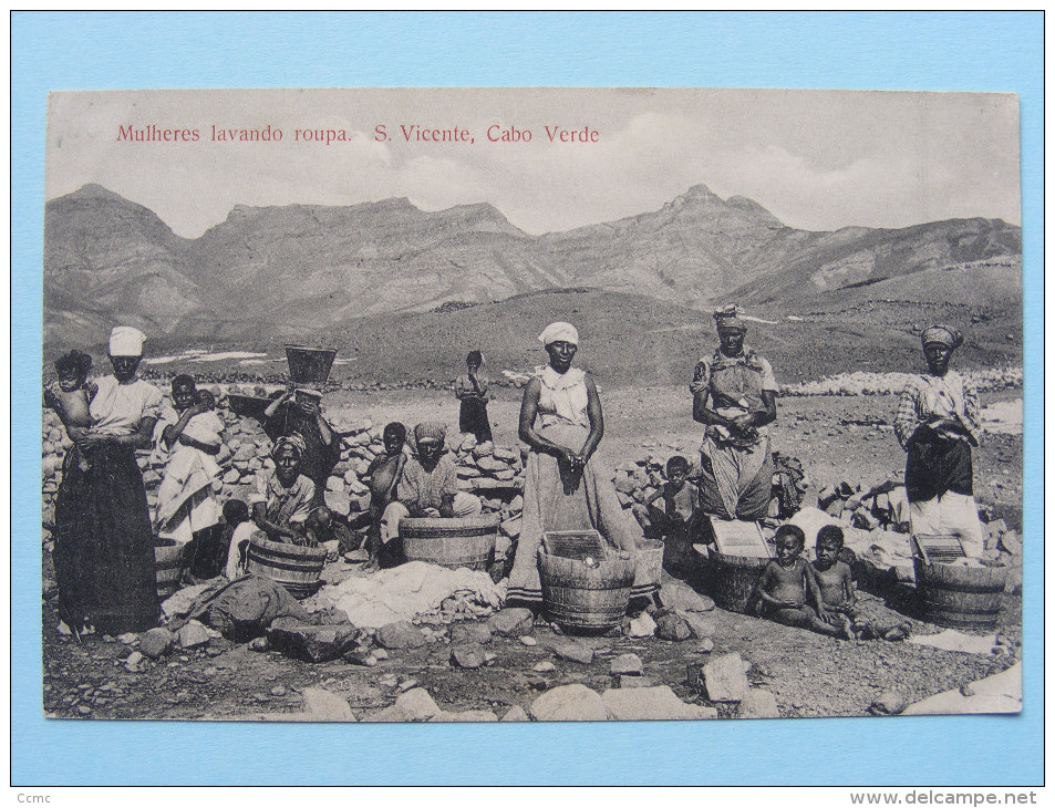 CPA São Vicente (Cap-Vert / Cabo Verde) - Mulheres Lavando Roupa - Lavandières - Cape Verde