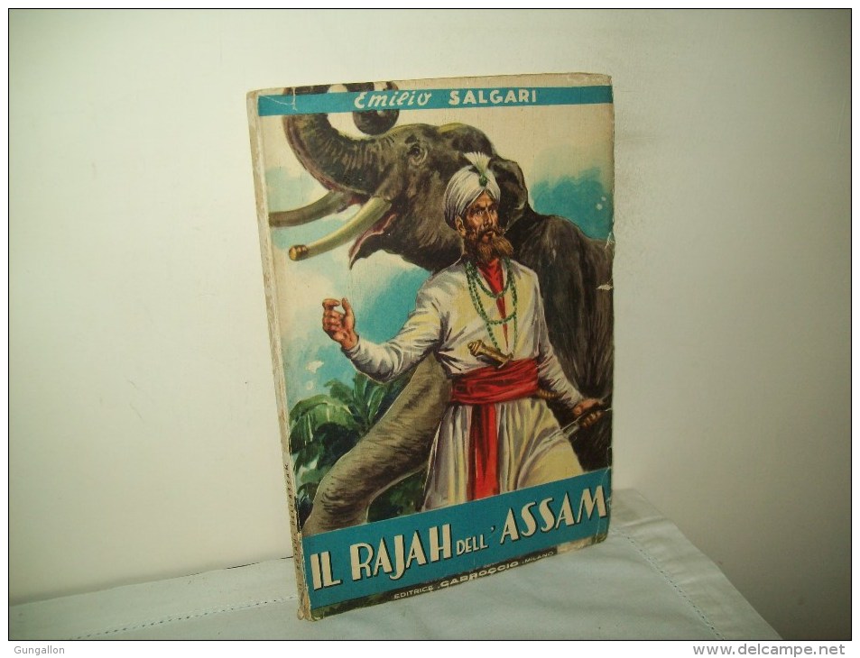 Collana Popolare Salgari (Ed. Carroccio 1949)  "Il Rajah Dell'Assam" Di Emilio Salgari - Edizioni Economiche