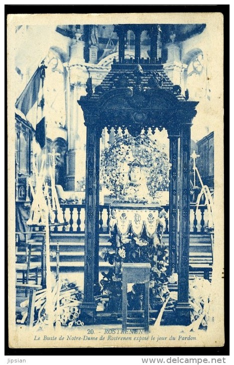 Cpa Du Rostrenen -- Le Buste De Notre Dame De Rostrenen -- Exposé Le Jour Du Pardon  OCT22 - Callac