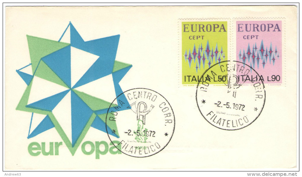 ITALIA - ITALY - 1972 - EUROPA CEPT - Roma - FDC VENETIA - 1972